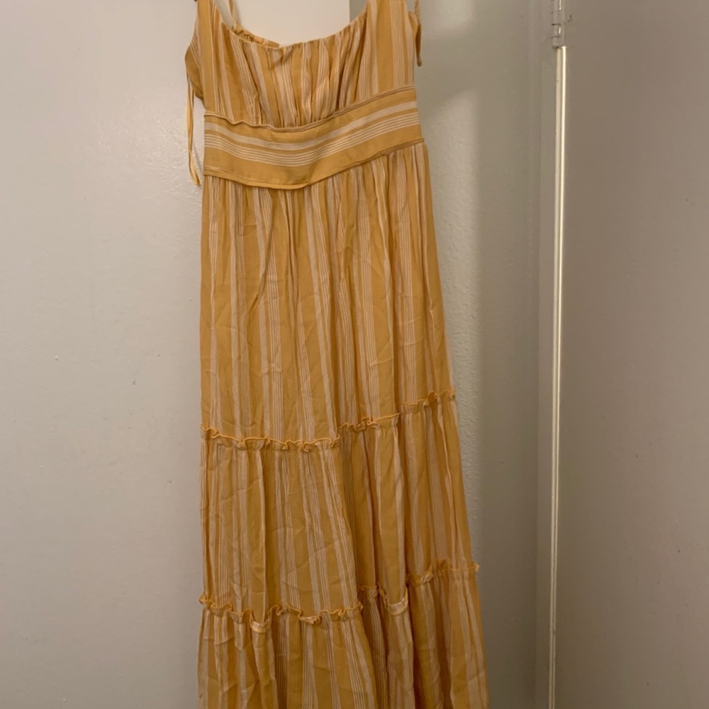 yellow maxi dress